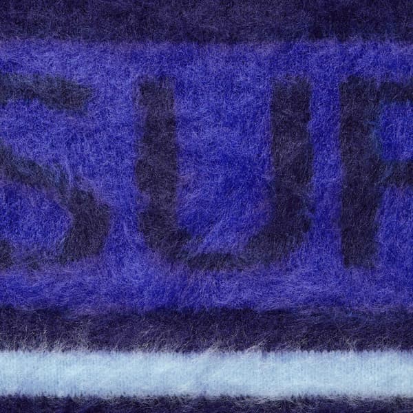 Supreme Brushed Stripe Sweater - Navy (front)