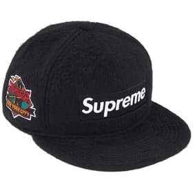 Supreme Brushed Wool Box Logo New Era Black