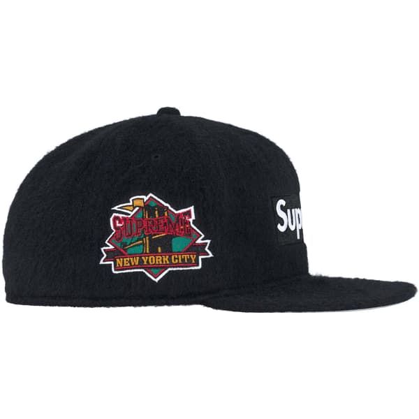 Supreme Brushed Wool Box Logo New Era - Black (front)