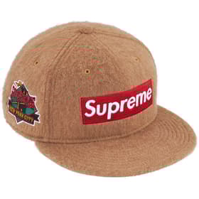 Supreme Brushed Wool Box Logo New Era Camel