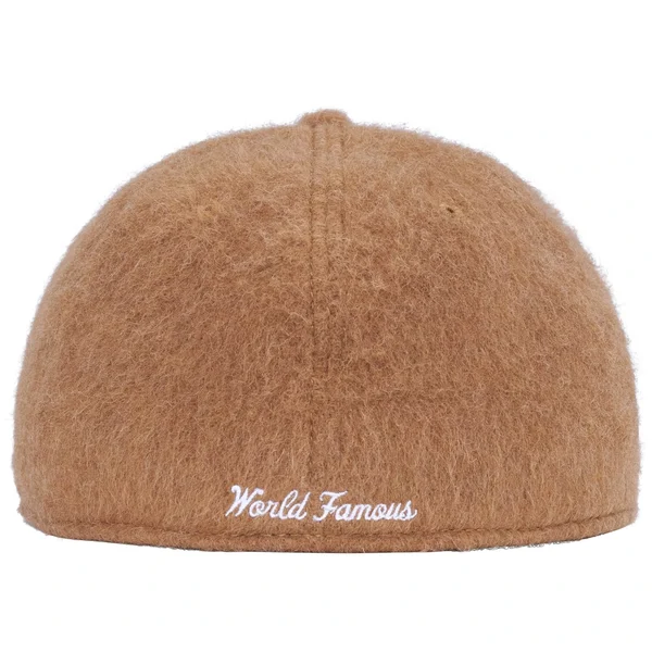 Supreme Brushed Wool Box Logo New Era - Camel (front)