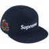 Supreme Brushed Wool Box Logo New Era - Navy (front)