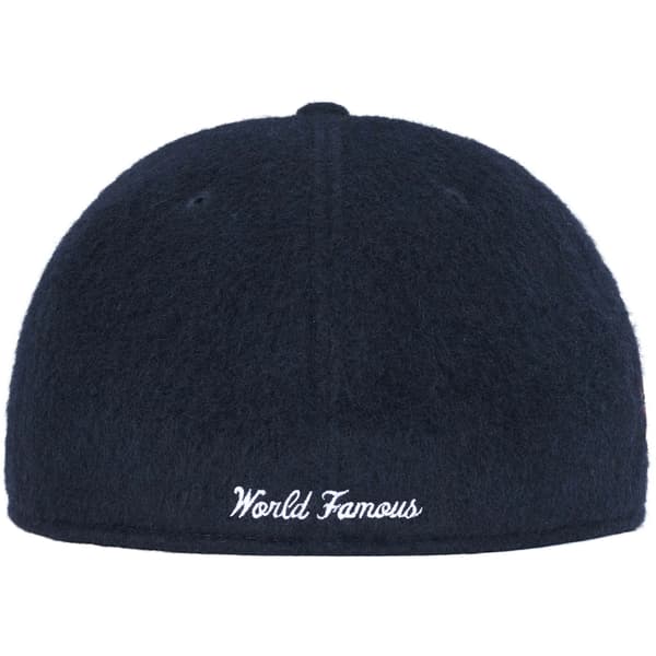 Supreme Brushed Wool Box Logo New Era - Navy (front)