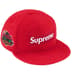 Supreme Brushed Wool Box Logo New Era - Red (front)