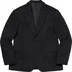 Supreme Brushed Wool Suit - Black (front)