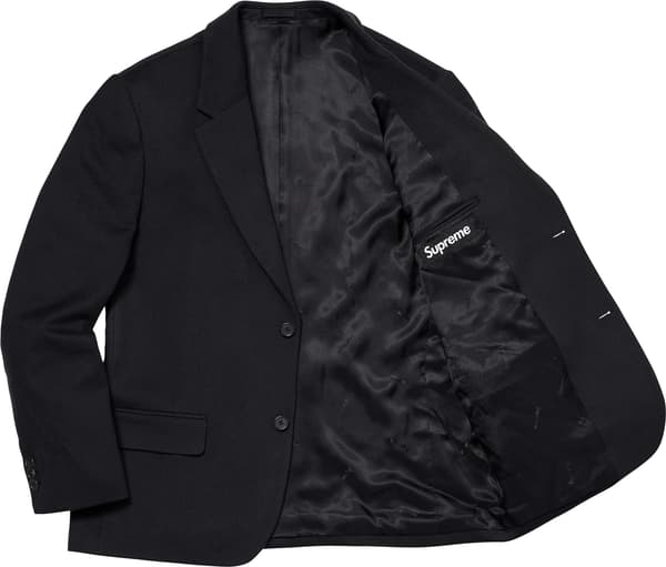 Supreme Brushed Wool Suit - Black (front)