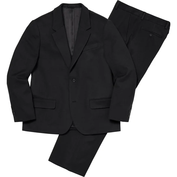 Supreme Brushed Wool Suit - Black (front)