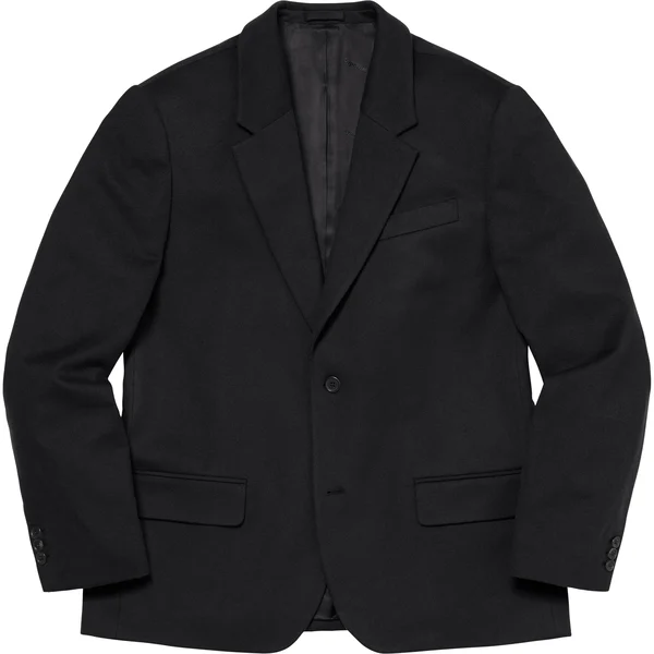 Supreme Brushed Wool Suit - Black (front)