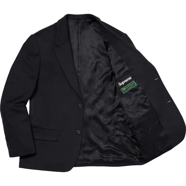 Supreme Brushed Wool Suit - Black (front)