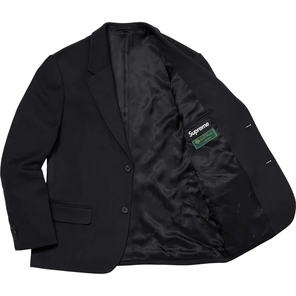 Supreme Brushed Wool Suit - Black (front)