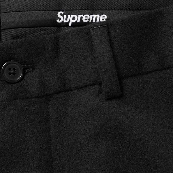 Supreme Brushed Wool Suit - Black (front)
