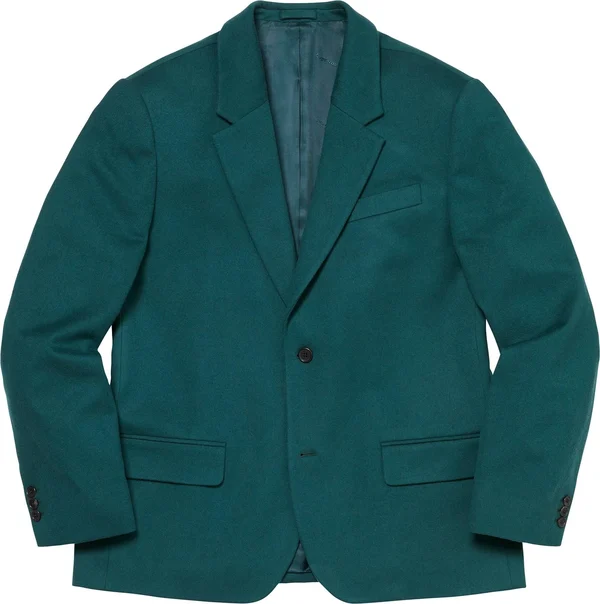 Supreme Brushed Wool Suit - Teal (front)