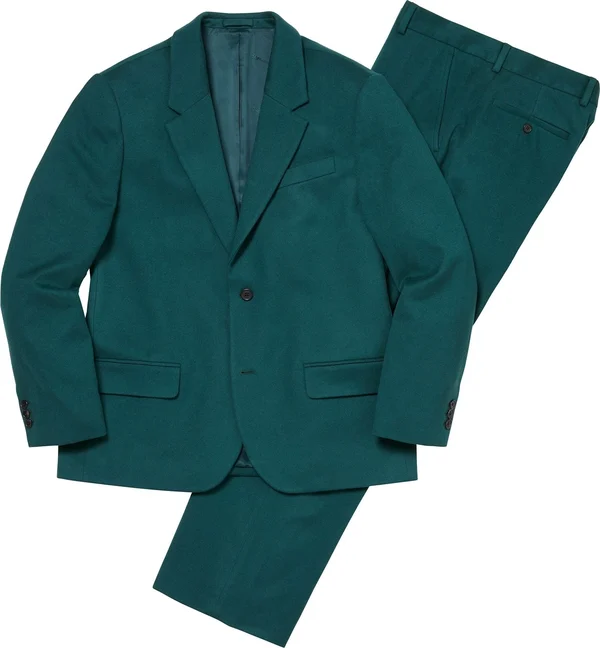 Supreme Brushed Wool Suit - Teal (front)