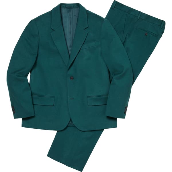 Supreme Brushed Wool Suit - Teal (front)