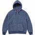 Supreme Brushed Zip Up Hooded Sweatshirt - Navy (front)