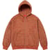 Supreme Brushed Zip Up Hooded Sweatshirt - Orange (front)