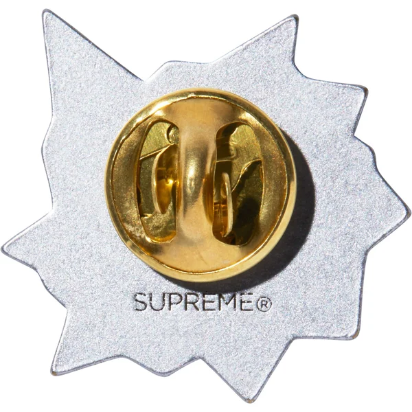 Supreme Bullet Hole Pin - Black (front)