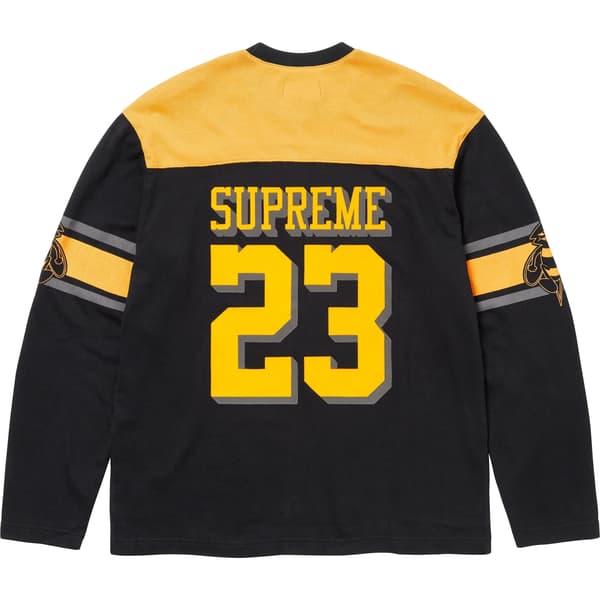 Supreme Bumblebee L/S Football Top - Black (front)