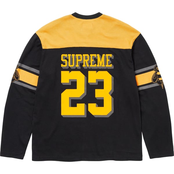 Supreme Bumblebee L/S Football Top - Black (front)