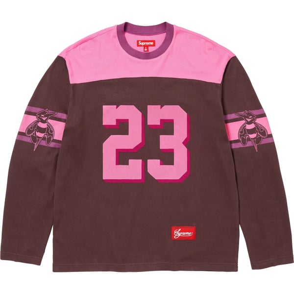 Supreme Bumblebee L/S Football Top - Brown (front)