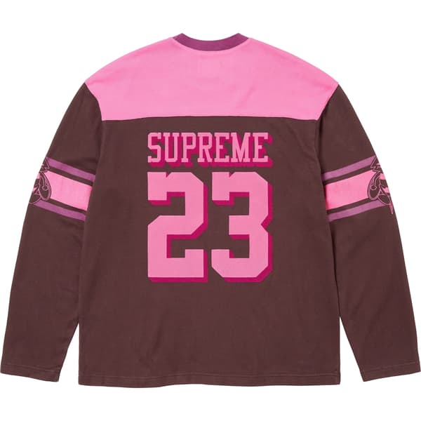 Supreme Bumblebee L/S Football Top - Brown (front)