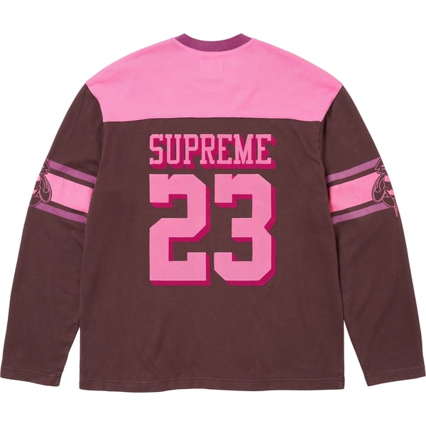 Supreme Bumblebee L/S Football Top - Brown (front)