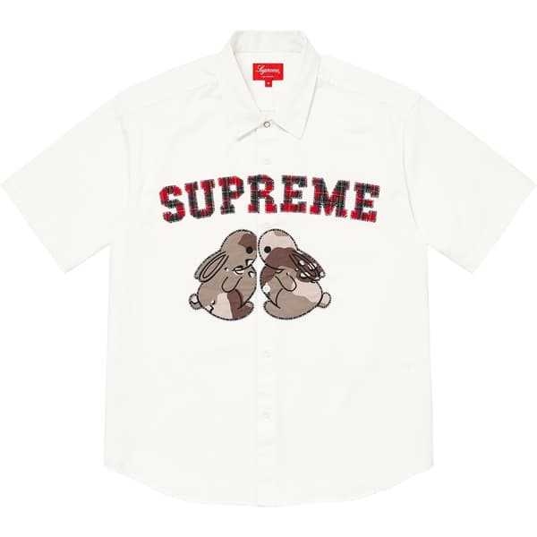 Supreme Bunnies S/S Work Shirt - White (front)