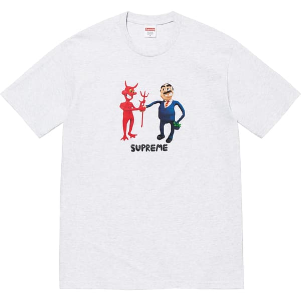 Supreme Business Tee - Ash Grey (front)