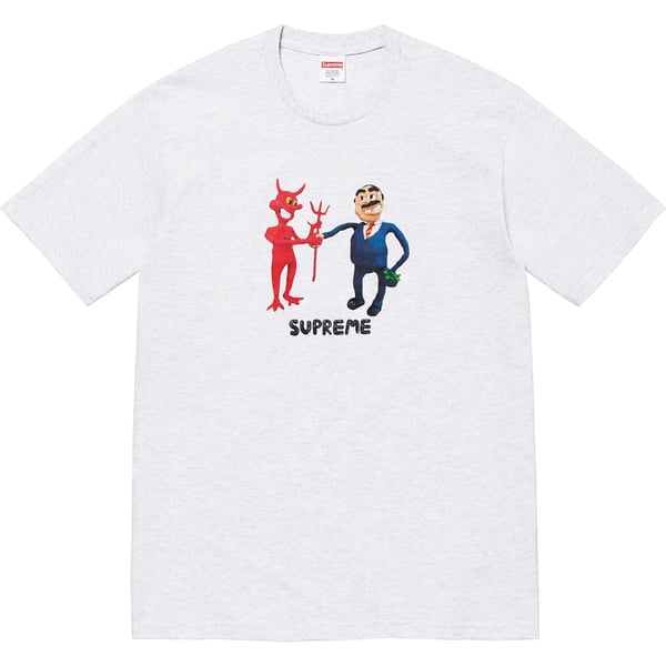 Supreme Business Tee - Ash Grey (front)