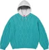 Supreme Cable Hooded Sweater - Teal (front)