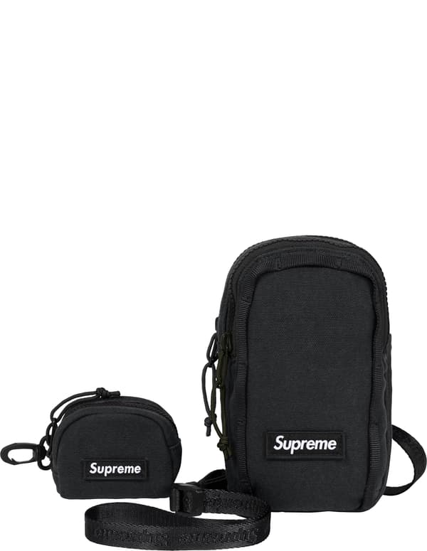 Supreme Camera Bag + Mini Pouch - Black (front)
