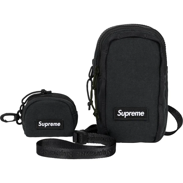 Supreme Camera Bag + Mini Pouch - Black (front)