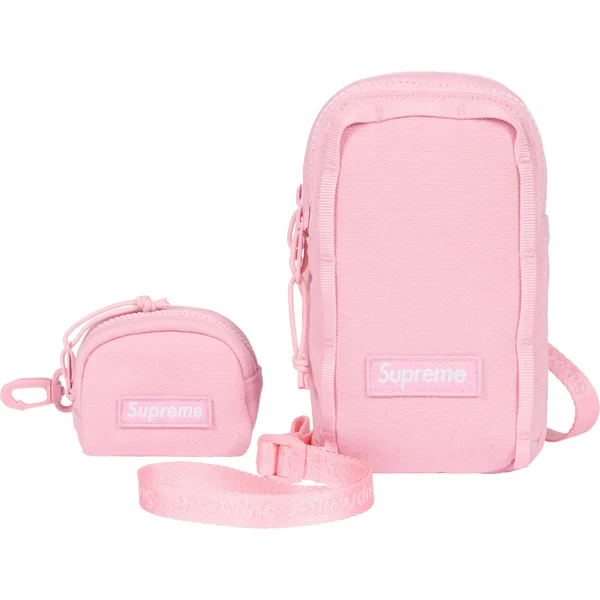 Supreme Camera Bag + Mini Pouch - Light Pink (front)