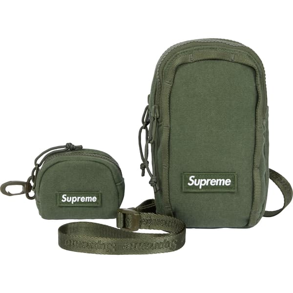 Supreme Camera Bag + Mini Pouch - Olive (front)
