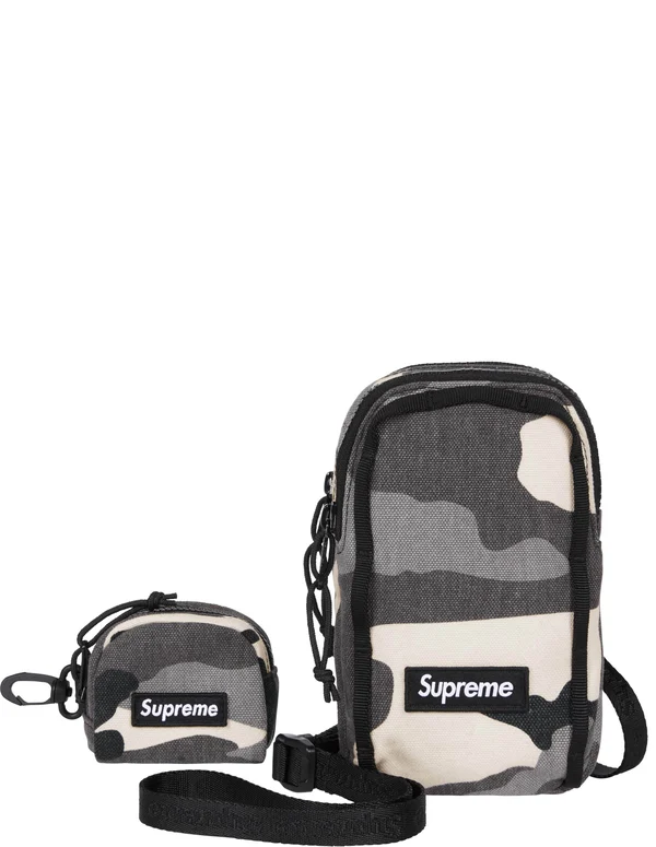 Supreme Camera Bag + Mini Pouch - Snow Camo (front)
