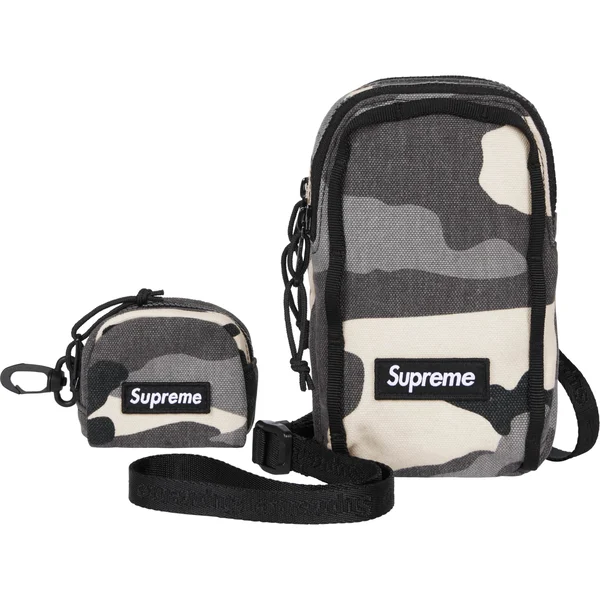 Supreme Camera Bag + Mini Pouch - Snow Camo (front)
