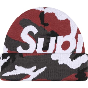 Supreme Camo Big Logo Beanie