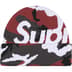 Supreme Camo Big Logo Beanie - Red Camo (front)