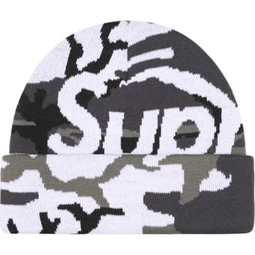 Supreme Camo Big Logo Beanie