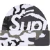 Supreme Camo Big Logo Beanie - Snow Camo (front)