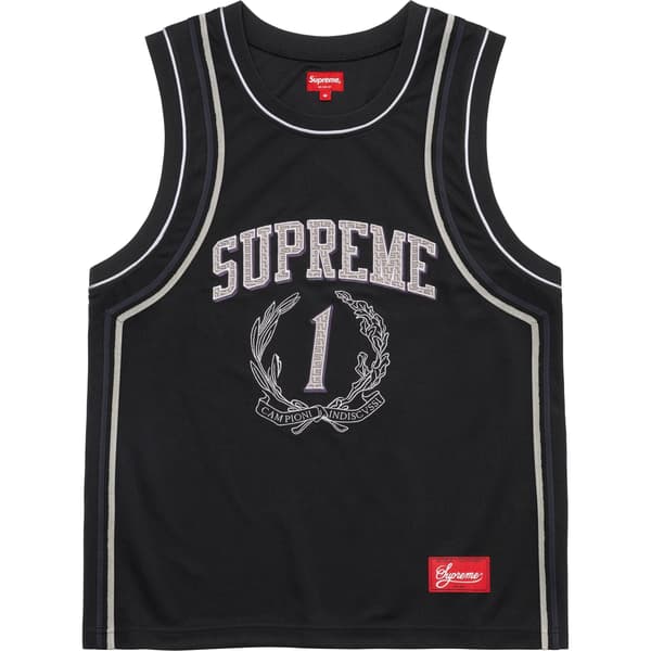 Supreme Campioni Basketball Jersey - Black (front)