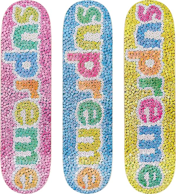 Supreme Candy Hearts Skateboard - Product Image