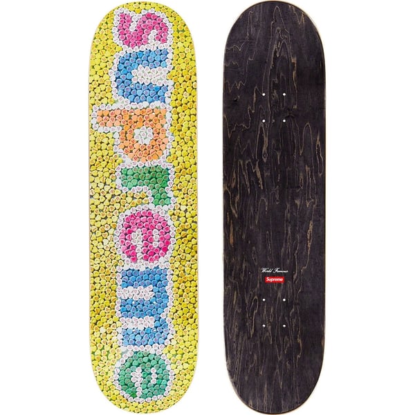 Supreme Candy Hearts Skateboard - 8.375" x 32.125" (front)