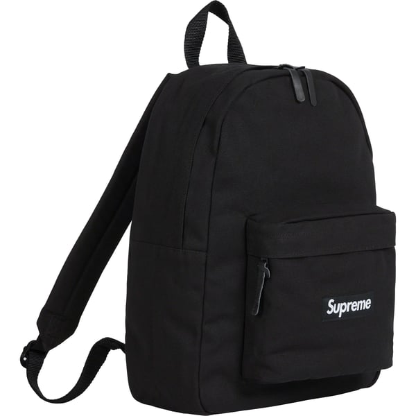 Supreme Canvas Backpack - Black (front)