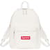 Supreme Canvas Backpack - White (front)
