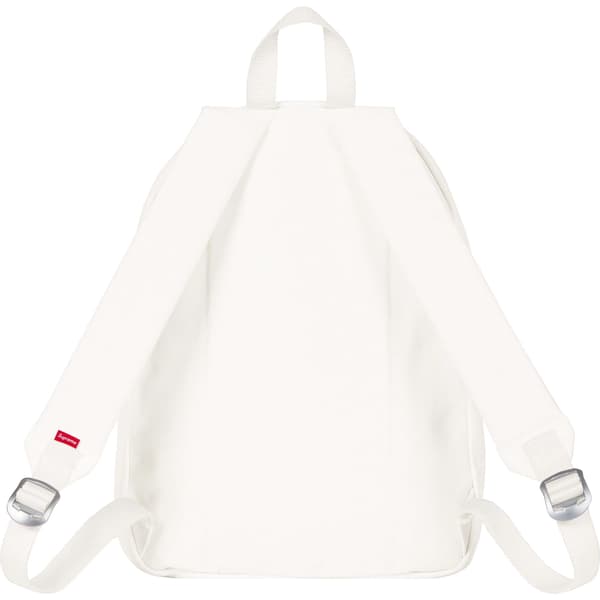 Supreme Canvas Backpack - White (front)