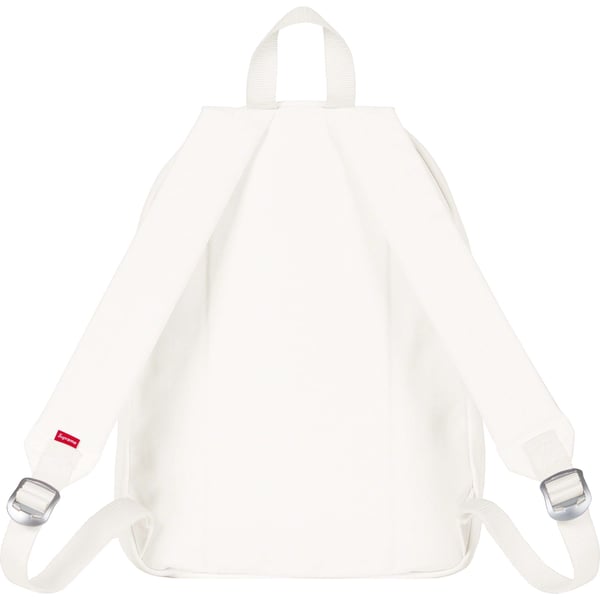 Supreme Canvas Backpack - White (front)
