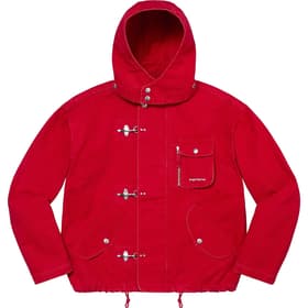 Supreme Canvas Clip Jacket Red