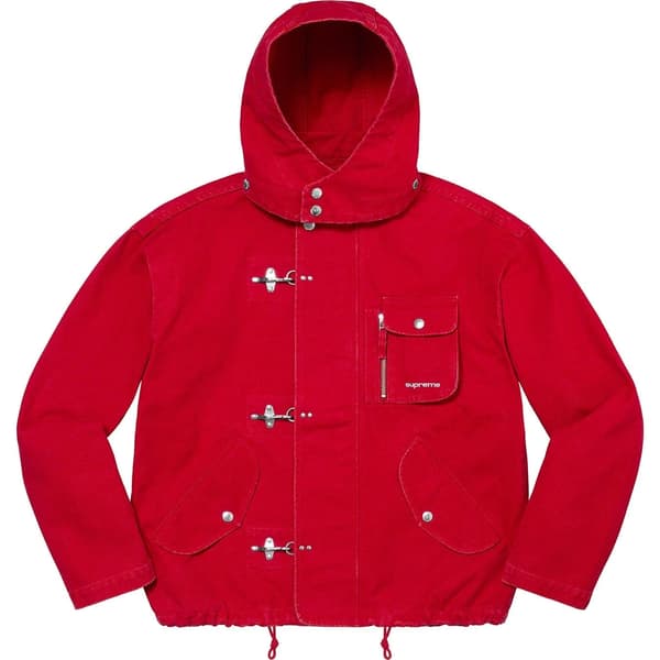 Supreme Canvas Clip Jacket - Red (front)