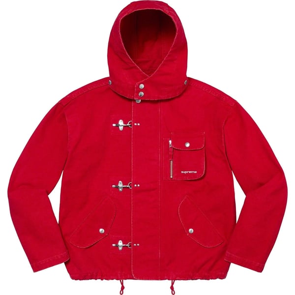 Supreme Canvas Clip Jacket - Red (front)